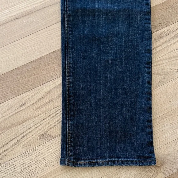 Levi Perfect Waist Straight Leg 525 Dark Blue Denim Jeans - Picture 6 of 9